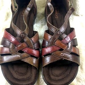 Strictly Comfort multi colored sandals